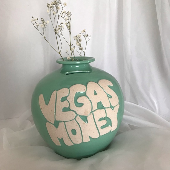 Vegas Money bank Flower Vase